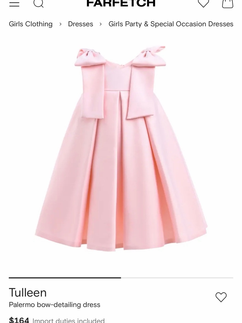 Farfech Tulle Pale Pink Bow-Shoulder A-Line Formal Dress